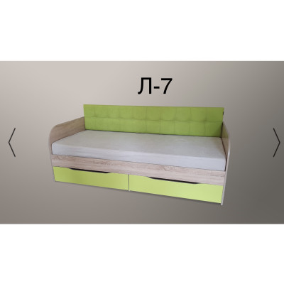 Л 7 дитяче ліжко з шухлядами Л-7. LION.