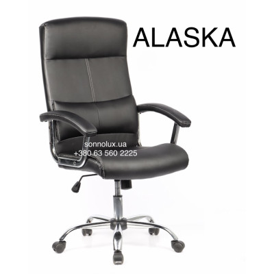 ALASKA PU black brown ALASKA офісне крісло АЛЯСКА. КИТАЙ-09.