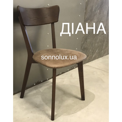 ДІАНА кухонний стілець деревʼяний DIANA зі спинкою ЯСЕН / ДУБ. РПМК.