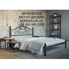 ФРАНЧЕСКА ліжко металеве ФРАНЧЕСКА. МЕТАЛ ДИЗАЙН.