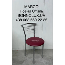 MARCO кухонний стілець, chrome, alu, black. ВСІ КОЛЬОРИ. Новий Стиль.