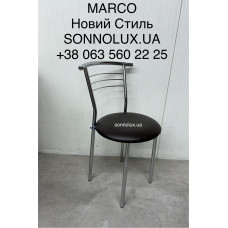 MARCO кухонний стілець, chrome, alu, black. ВСІ КОЛЬОРИ. Новий Стиль.